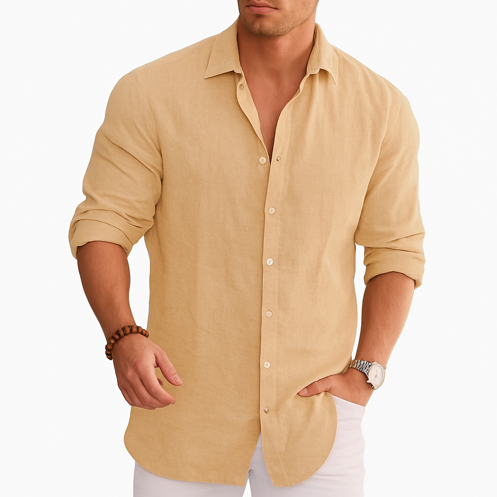 Baptiste Chemise Lin Manches Longues