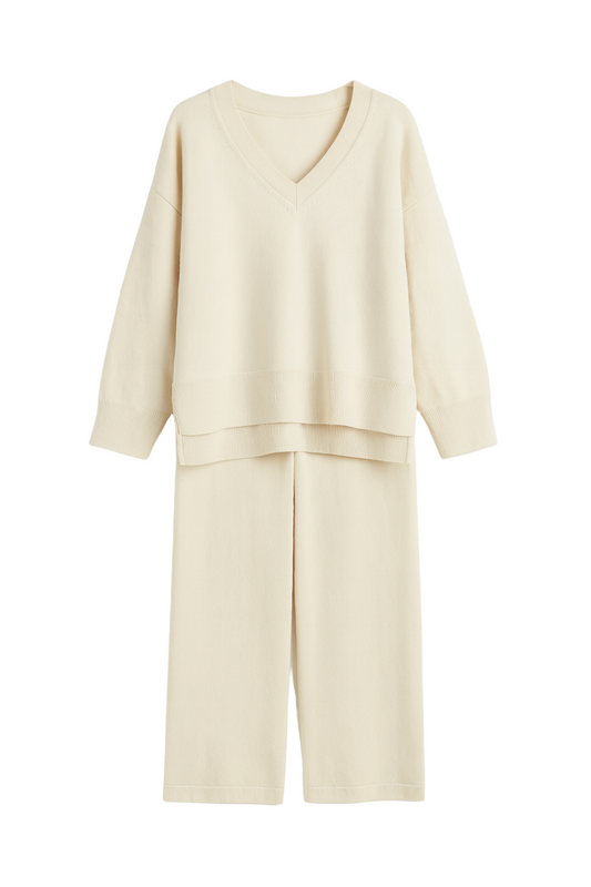 Chantal Ensemble 2 Pièces Pull  Pantalon Survêtement Casual Chaud