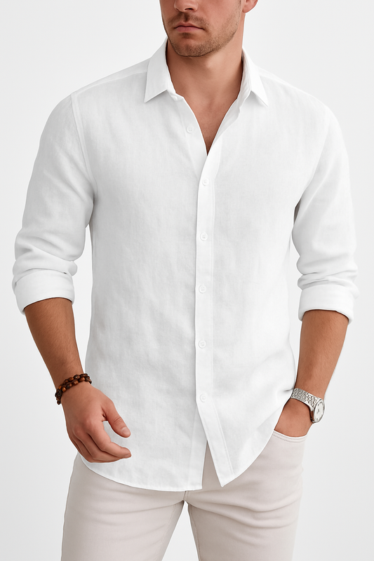 Baptiste Chemise Lin Manches Longues