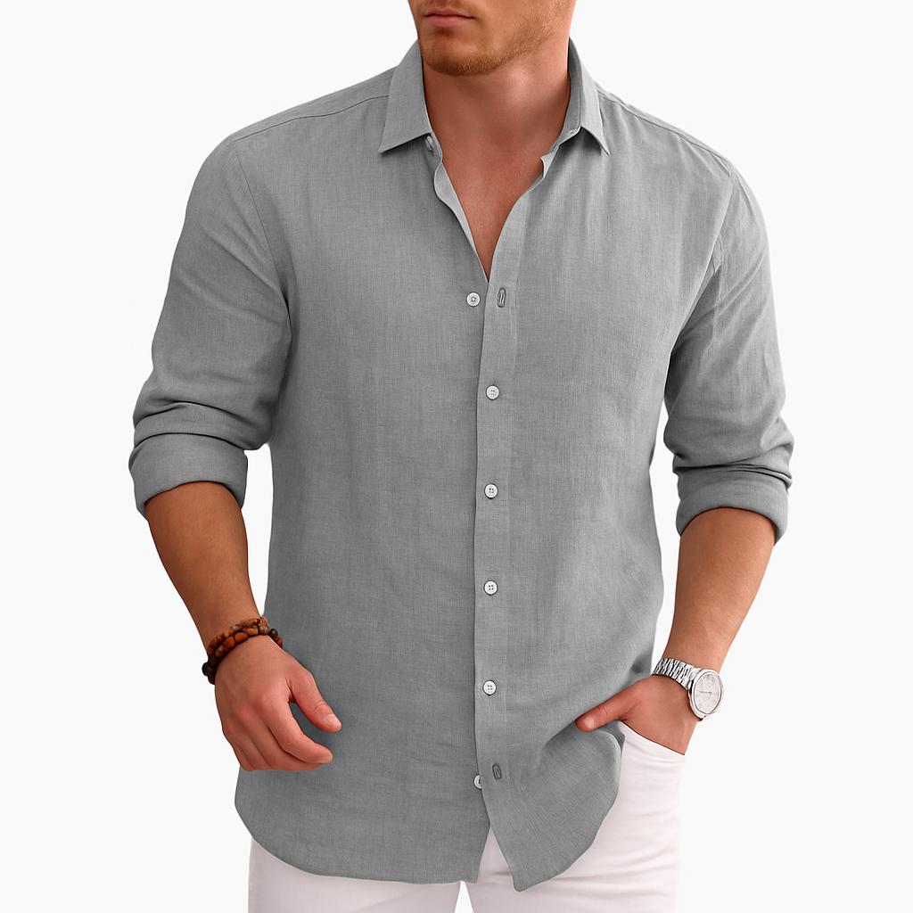 Baptiste Chemise Lin Manches Longues