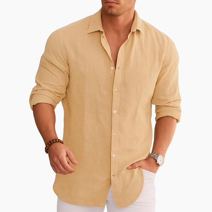 Baptiste Chemise Lin Manches Longues