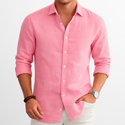 Baptiste Chemise Lin Manches Longues