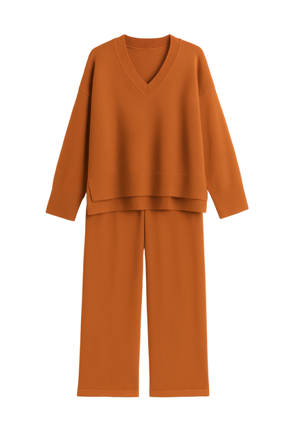 Chantal Ensemble 2 Pièces Pull  Pantalon Survêtement Casual Chaud