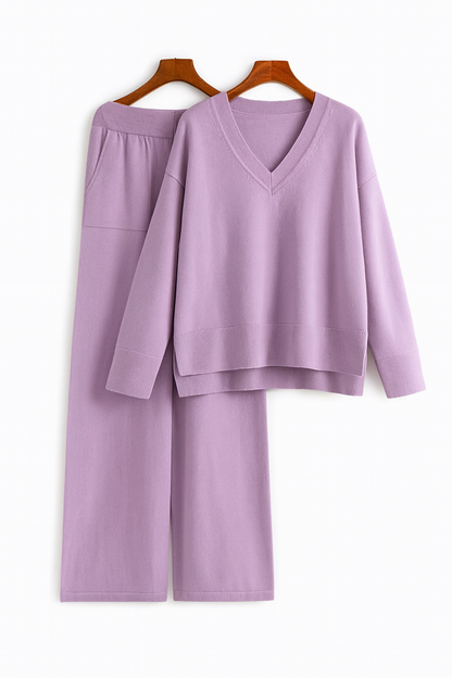 Chantal Ensemble 2 Pièces Pull  Pantalon Survêtement Casual Chaud