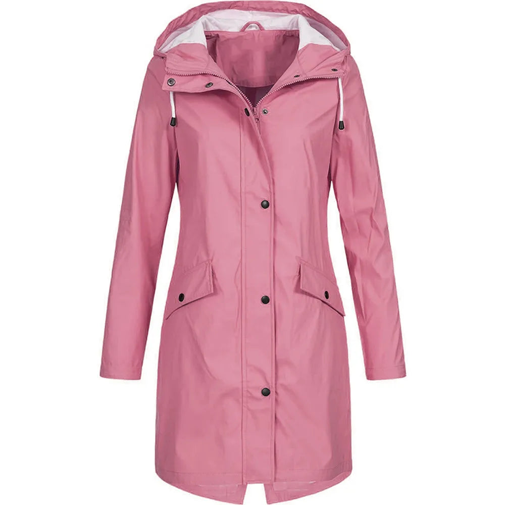 Édith Imperméable Long à Capuche