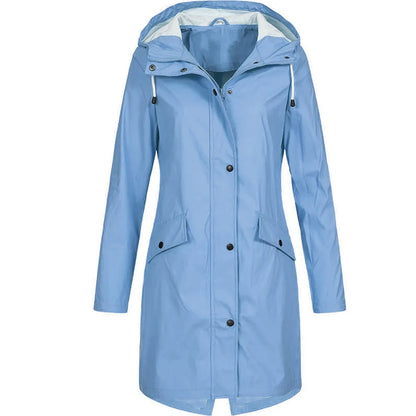 Édith Imperméable Long à Capuche
