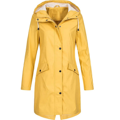Édith Imperméable Long à Capuche