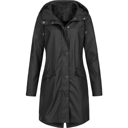 Édith Imperméable Long à Capuche