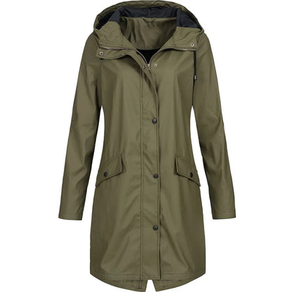 Édith Imperméable Long à Capuche