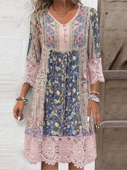 Ambre Robe en Dentelle Vintage