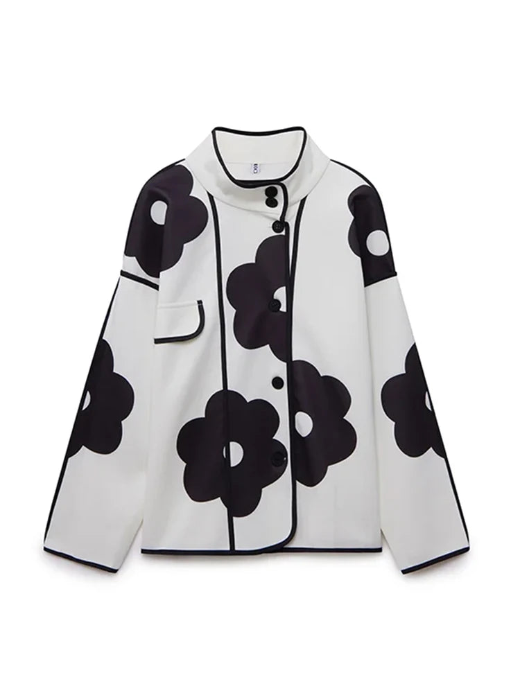 Colette Manteau Élégant à Col Coréen