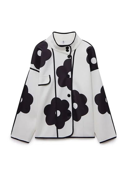 Colette Manteau Élégant à Col Coréen