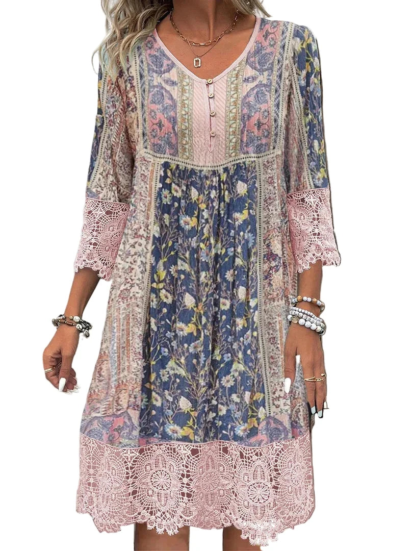 Ambre Robe en Dentelle Vintage