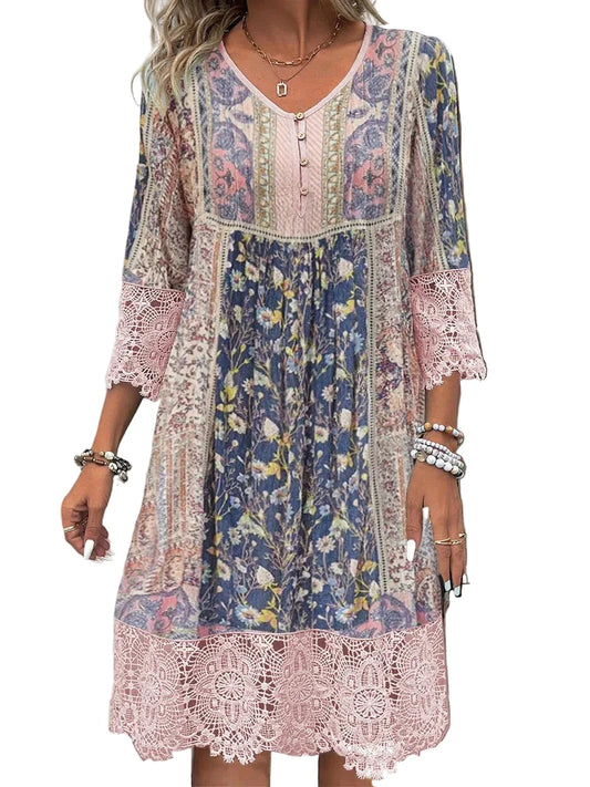 Ambre Robe en Dentelle Vintage