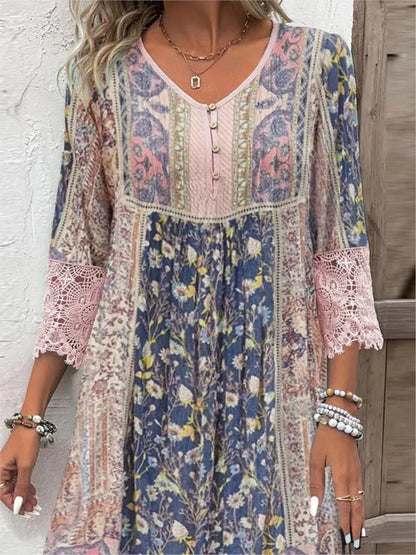 Ambre Robe en Dentelle Vintage