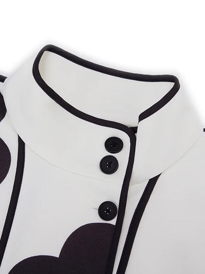 Colette Manteau Élégant à Col Coréen